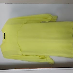 Zara Basic Yellow Dress/ Sz XS/NWOT/ Oversized